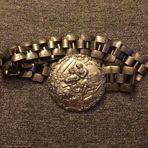 Vintage Silvertone Chain Belt